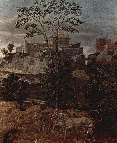 Nicolas Poussin Der Sommer, Detail china oil painting image